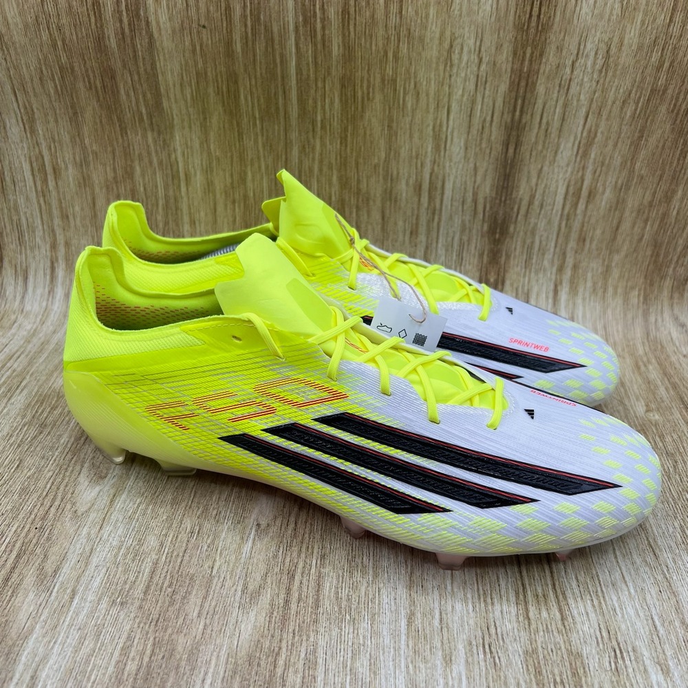 Adidas F50 Elite FG Soccer Cleats Men's Size 13 Yellow White Black JR6457 NEW
